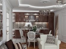 Маленька кухня-вітальня (69 фото): дизайн інтер’єру та зонування площі. Планування невеликий за розмірами кухні, суміщеної з вітальнею