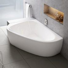 Маленька кутова ванна: особливості моделей невеликого розміру