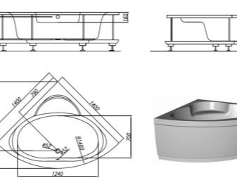 Маленька кутова ванна: особливості моделей невеликого розміру
