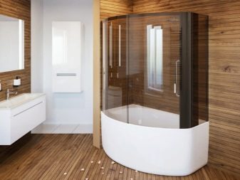 Маленька кутова ванна: особливості моделей невеликого розміру