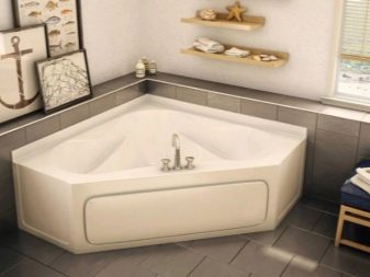 Маленька кутова ванна: особливості моделей невеликого розміру