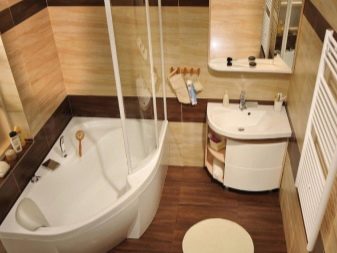 Маленька кутова ванна: особливості моделей невеликого розміру