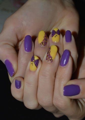Манікюр у фіолетових тонах (32 фото): ідеї дизайну нігтів