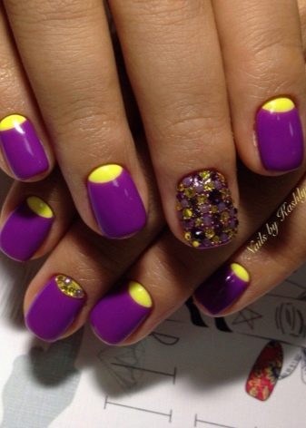 Манікюр у фіолетових тонах (32 фото): ідеї дизайну нігтів
