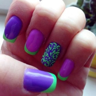 Манікюр у фіолетових тонах (32 фото): ідеї дизайну нігтів