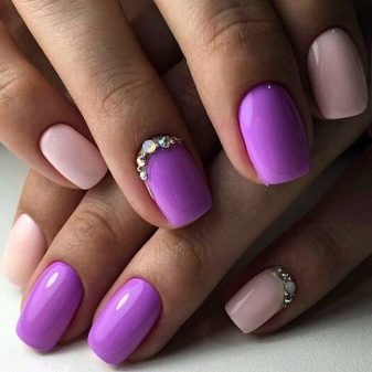 Манікюр у фіолетових тонах (32 фото): ідеї дизайну нігтів