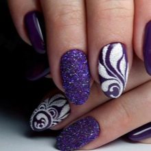 Манікюр у фіолетових тонах (32 фото): ідеї дизайну нігтів