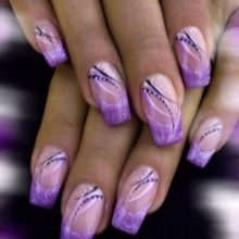 Манікюр у фіолетових тонах (32 фото): ідеї дизайну нігтів