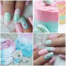 Манікюр в рожевому та білому кольорі (54 фото): ніжний дизайн нігтів омбре на напівпрозорий білому лаку, яскраві варіанти з малюнками