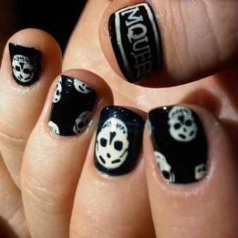 Манікюр з черепами (20 фото): варіанти стильного дизайну нігтів