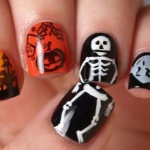 Манікюр з черепами (20 фото): варіанти стильного дизайну нігтів