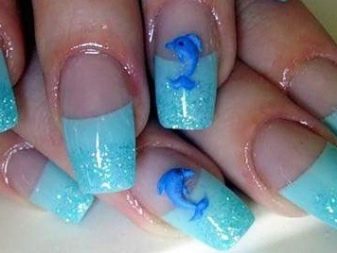 Манікюр з дельфінами (25 фото): ідеї дизайну нігтів з дельфінами