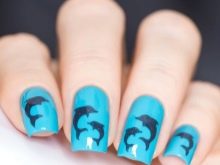 Манікюр з дельфінами (25 фото): ідеї дизайну нігтів з дельфінами
