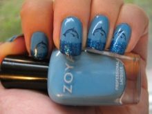 Манікюр з дельфінами (25 фото): ідеї дизайну нігтів з дельфінами