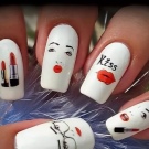 Манікюр з губами (42 фото): дизайн нігтів з губами. Як намалювати їх покроково?