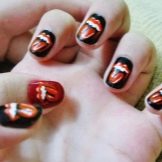 Манікюр з губами (42 фото): дизайн нігтів з губами. Як намалювати їх покроково?