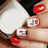 Манікюр з губами (42 фото): дизайн нігтів з губами. Як намалювати їх покроково?