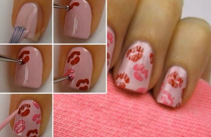 Манікюр з губами (42 фото): дизайн нігтів з губами. Як намалювати їх покроково?