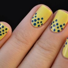 Манікюр з колами (28 фото): дизайн нігтів кольоровими колами, оригінальні ідеї оформлення
