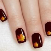 Манікюр з листям: дизайн нігтів з зображенням листя