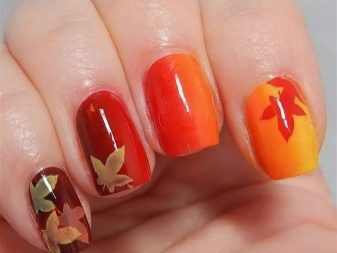 Манікюр з листям: дизайн нігтів з зображенням листя