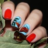 Манікюр з листям: дизайн нігтів з зображенням листя