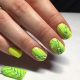 Манікюр з листям: дизайн нігтів з зображенням листя
