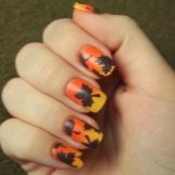 Манікюр з листям: дизайн нігтів з зображенням листя