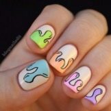 Манікюр з морозивом (47 фото): дизайн нігтів з морозивом і тістечком. Як зробити малюнок покроково?