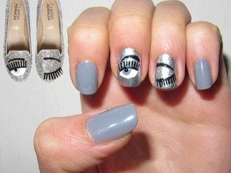 Манікюр з очима (32 фото): дизайн з вічками на нігтях