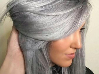 Металевий колір волосся (36 фото): сріблястий та сірий металік, платиновий метал і інші відтінки