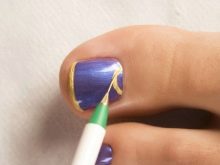 Морської педикюр (54 фото): дизайн в морському стилі 2020, модні літні тенденції декору з морськими зірками