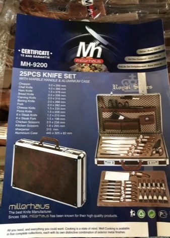 Набір ножів Millerhaus: особливості наборів кухонних ножів. Поради щодо вибору