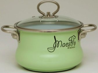 Набори емальованих каструль: опис наборів зі скляною кришкою, з чайником і інших варіантів, правила вибору посуду