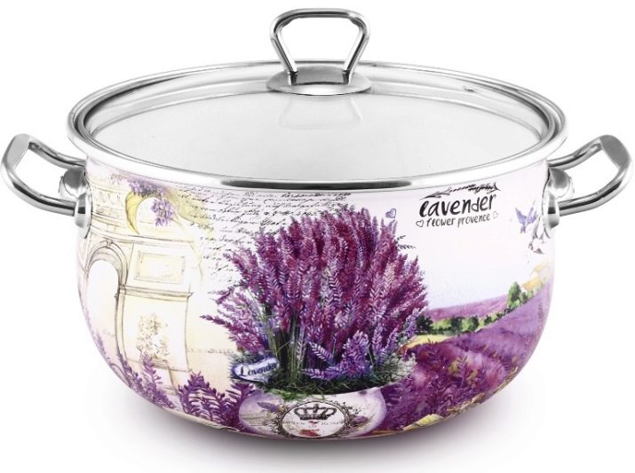 Набори емальованих каструль: опис наборів зі скляною кришкою, з чайником і інших варіантів, правила вибору посуду