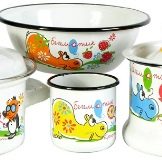 Набори емальованих каструль: опис наборів зі скляною кришкою, з чайником і інших варіантів, правила вибору посуду