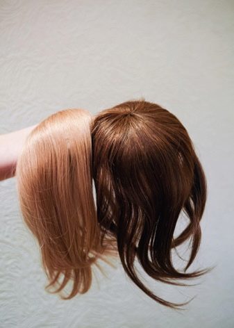 Накладна чубчик: огляд накладних чілок з натуральних і штучних волосся на заколках