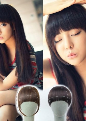 Накладна чубчик: огляд накладних чілок з натуральних і штучних волосся на заколках