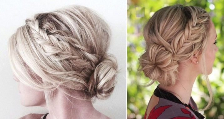 Недбалий пучок (32 фото): як зробити на голові сучасний недбалий пучок? Варіанти зачіски на середні, довгі і короткі волосся