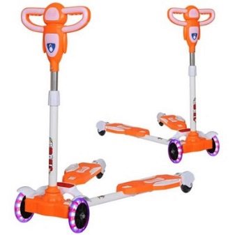 Інерційні самокати: вибір розсувного самоката-жаби з двома платформами. Огляд моделей самокатів-ножиць