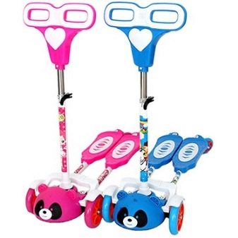 Інерційні самокати: вибір розсувного самоката-жаби з двома платформами. Огляд моделей самокатів-ножиць