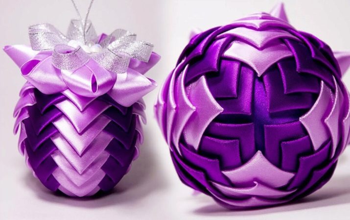 Новорічні кулі канзаші: майстер-клас по виготовленню ялинкових куль з атласних стрічок в техніці канзаші своїми руками
