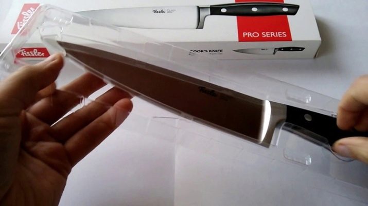 Ножі Fissler: вибір набору кухонних ножів. Опис маленьких і великих кухарських моделей