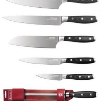 Ножі Rondell: як вибрати набір кухонних ножів на 3 і 6 предметів? Огляд моделей Espada, Falkata та інших. Особливості кухарських ножів для хліба та інших