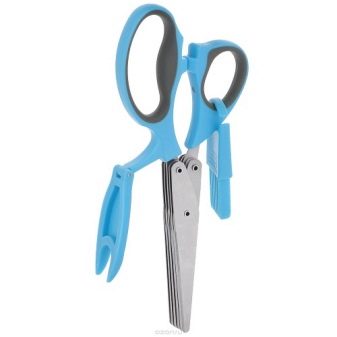 Ножиці для зелені: кухонні ножиці з 5 лезами для різання зелені і інші моделі ножів для подрібнення трав