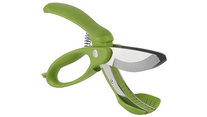 Ножиці для зелені: кухонні ножиці з 5 лезами для різання зелені і інші моделі ножів для подрібнення трав