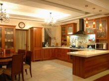 Інтер’єр кухні-їдальні в приватному будинку (59 фото: класичний дизайн і планування кухні великої, поєднаної з їдальнею