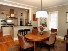 Інтер’єр кухні-їдальні в приватному будинку (59 фото: класичний дизайн і планування кухні великої, поєднаної з їдальнею