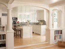 Інтер’єр кухні-їдальні в приватному будинку (59 фото: класичний дизайн і планування кухні великої, поєднаної з їдальнею