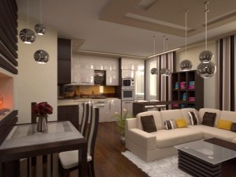 Інтер’єр кухні-їдальні в приватному будинку (59 фото: класичний дизайн і планування кухні великої, поєднаної з їдальнею